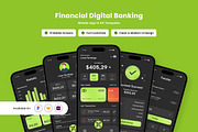 Fortuna - Modern Financial App UI, an App Template by productype1 (Thumbnail 1 of 5)