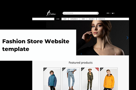Fashion Store Website template, a HTML Template by Ordasoft