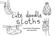 Cute Doodle Sloths, an Animal Illustration by Liz Pengilley Studio (Thumbnail 1 of 4)