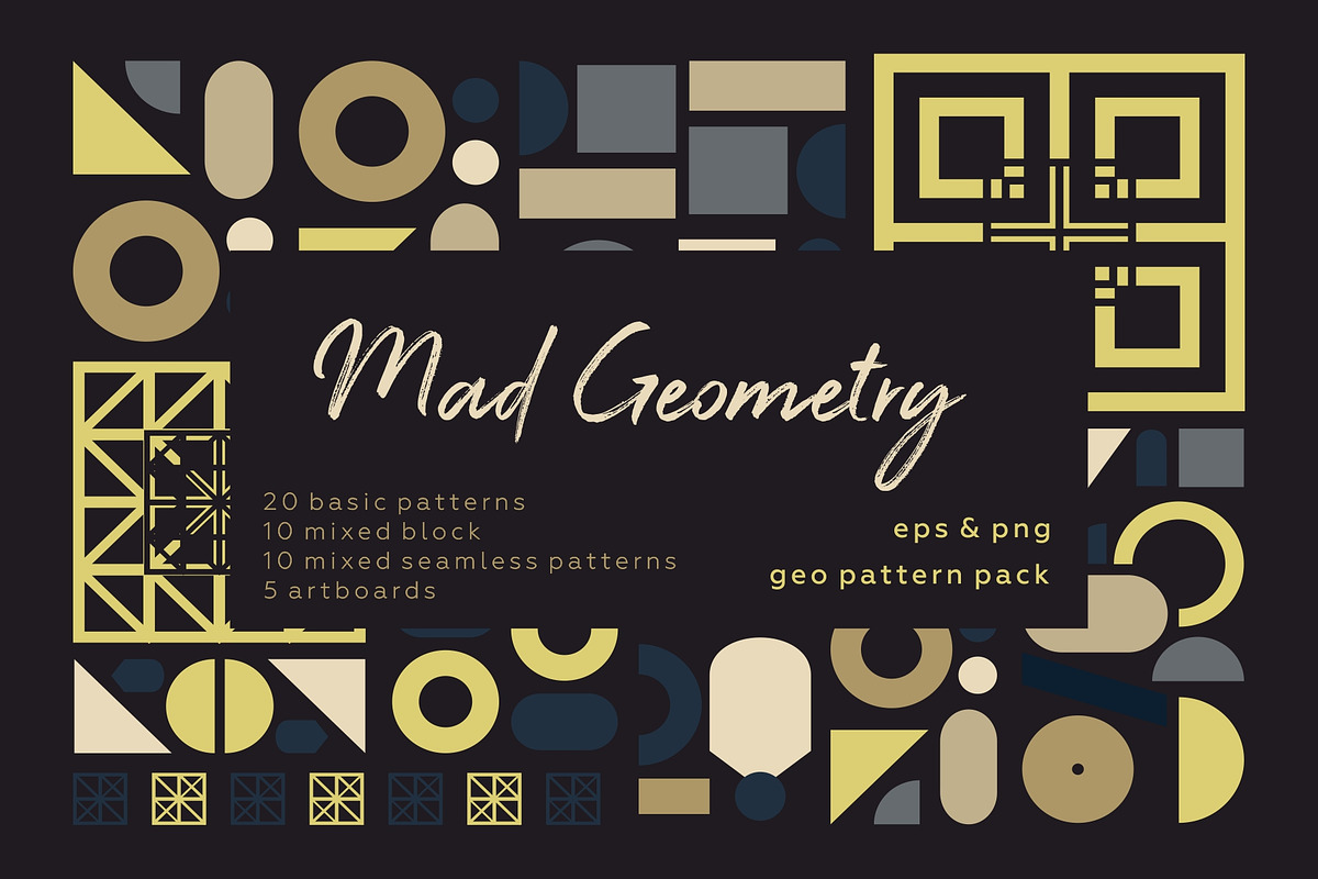 Black Friday! Big Geometric Bundle!, a Pattern Graphic by lisa_kalev (Photo 29 of 31)