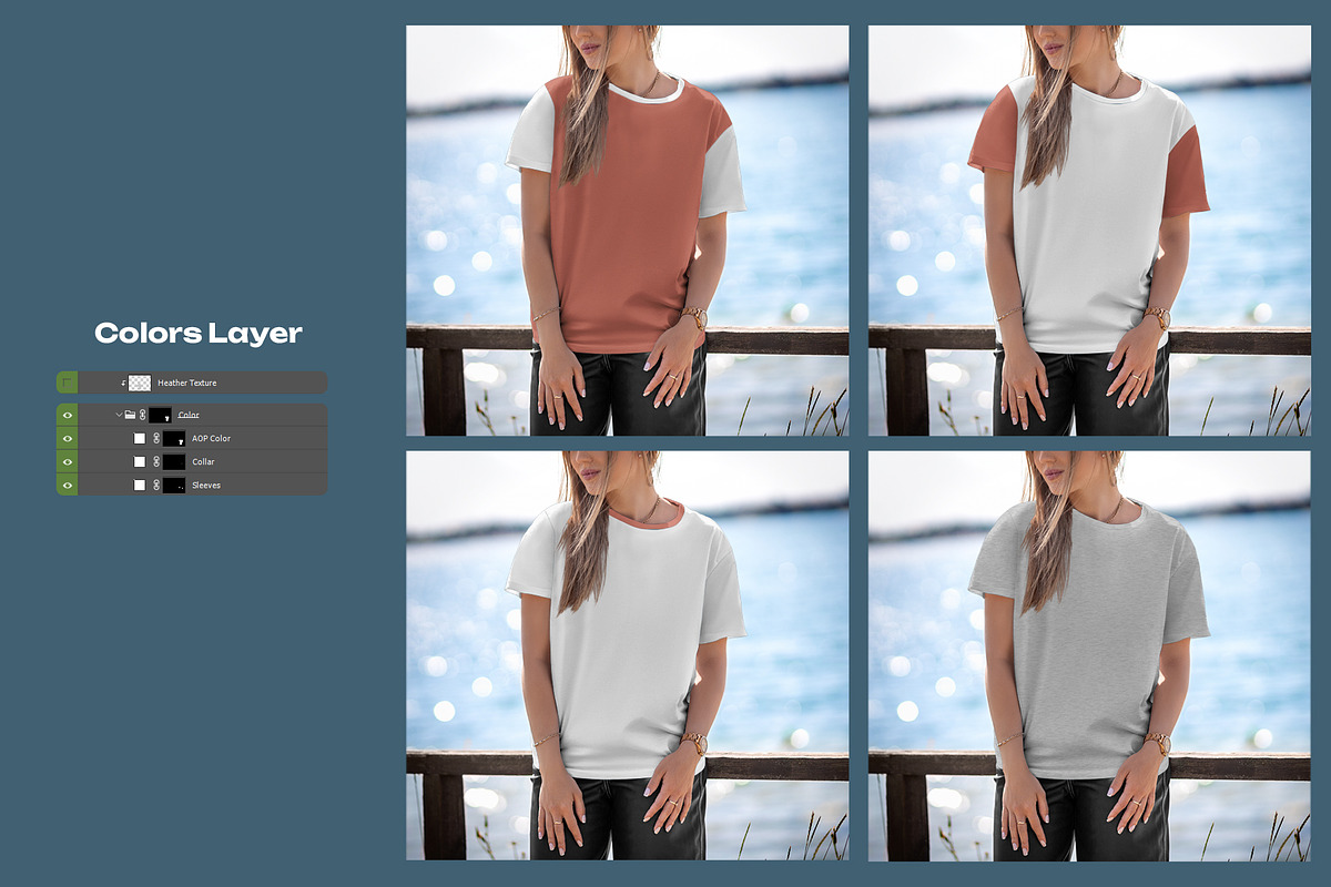 5 Mockup T-Shirt on a Woman, a Shirt Mockup by Grow Design Craft Studio (Photo 3 of 7)