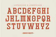 Famous Varsity - Vintage Slab Serif, a Slab Serif Font by Pian45 Studio (Thumbnail 2 of 12)