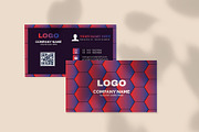 Modern Hexagon Business Card Design, a Business Card Template by Vitoria's Collection (Thumbnail 3 of 3)