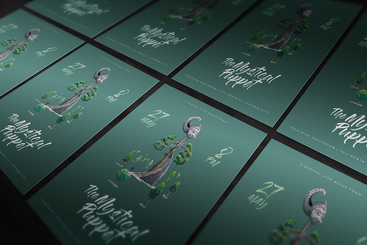 Watercolor Mystical Park Flyer, a Flyer Template by ashenterprise (Photo 4 of 5)