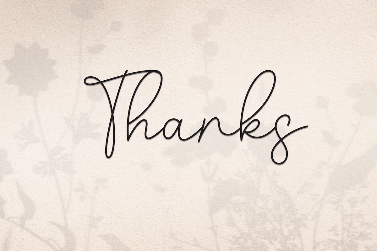 Roselya | Script Font, a Handwritten Font by Scratchones (Photo 8 of 8)