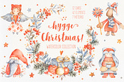 Hygge Christmas Watercolor Set, an Illustration by Lumitar (Thumbnail 1 of 9)