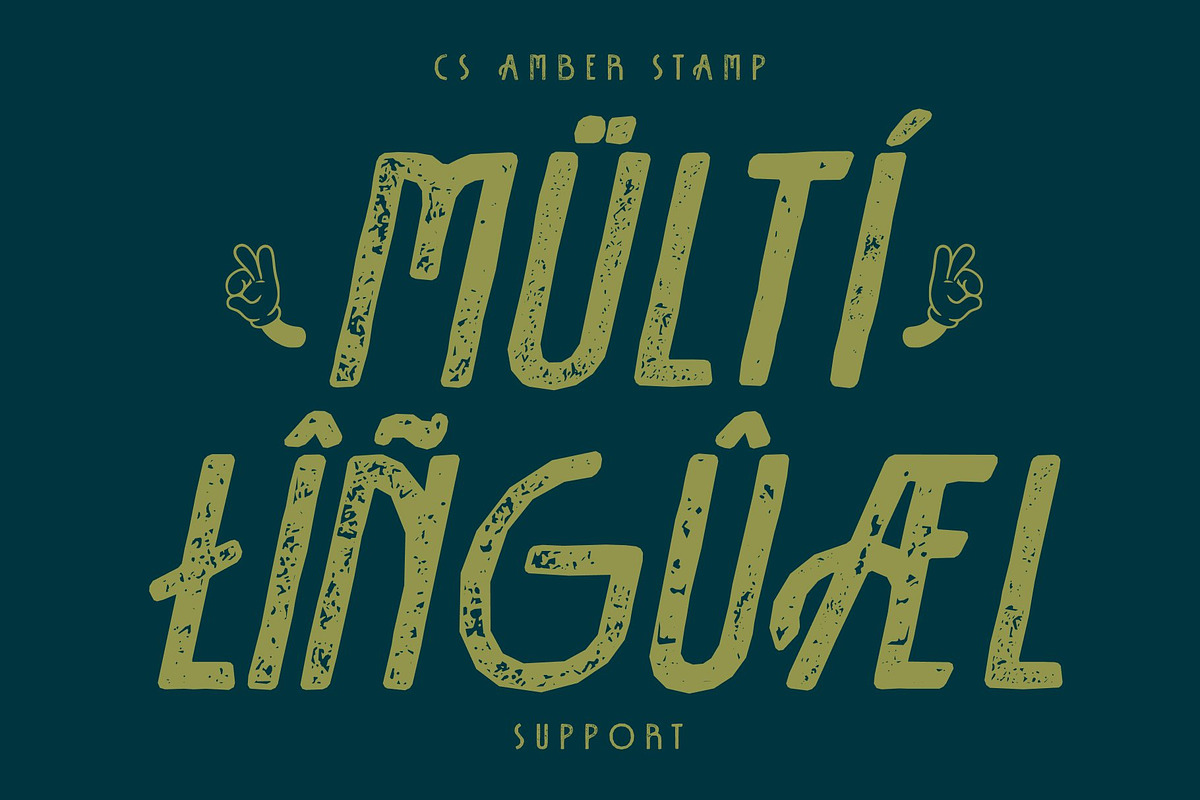 CS Amber Stamp, a Sans Serif Font by Craft Supply Co. (Photo 7 of 8)