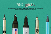 Procreate Fine Liners, a Brush Add-On by RadekBroz (Thumbnail 2 of 10)
