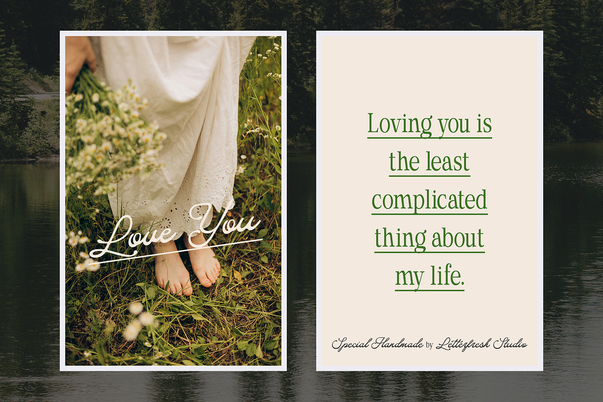 Special Handmade | Font Duo, a Script Font by Letter Fresh (Photo 12 of 13)