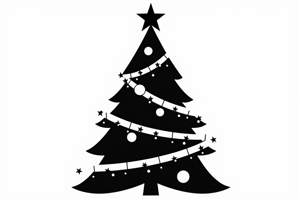 Merry Christmas Tree Clipart Collect, an Illustration by jahid234 (Photo 6 of 21)