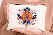 Watercolor Colorful Folk Floral, an Illustration by Digital Artistic99 (Thumbnail 6 of 9)
