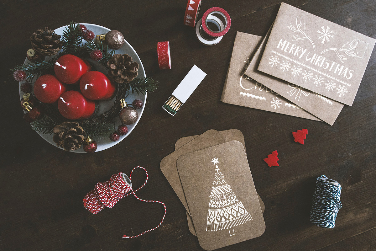 Merry christmas-doodle set, a Decorative Illustration by Moonflora (Photo 5 of 9)