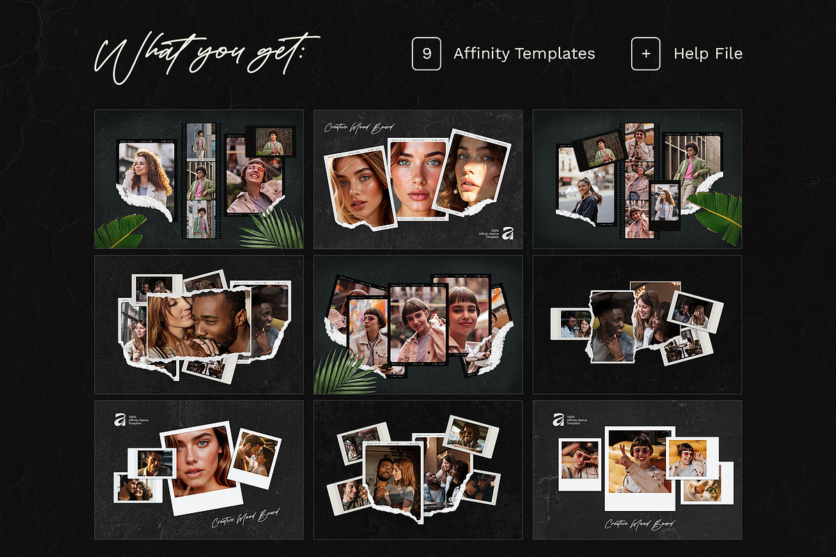 Photo Frames Affinity Templates Set, a Books & Magazine Mockup by Andrew Skoch Design (Photo 13 of 13)