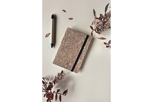 Eco-friendly cork notebook with, a Photo by tilialucida