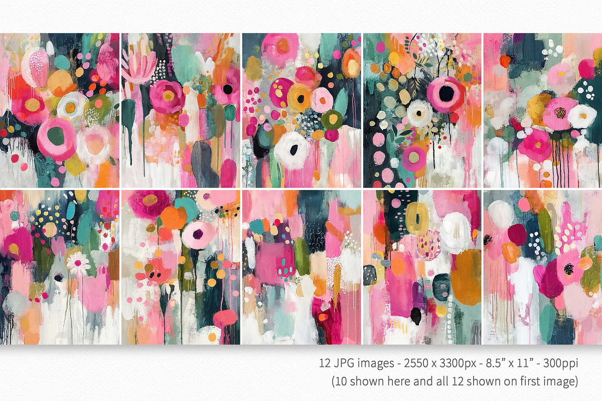 Dripping Blooms, a Decorative Illustration by rileyBgraphics (Photo 2 of 7)