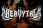 Heavytal - Heavy Metal Font, a Blackletter Font by Letterara (Thumbnail 1 of 15)