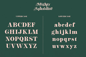 Mighty Aphrodite // A Classy Serif