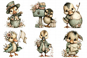 Whimsical Easter Duck Clipart, an Illustration by Daily.Designs (Thumbnail 5 of 7)