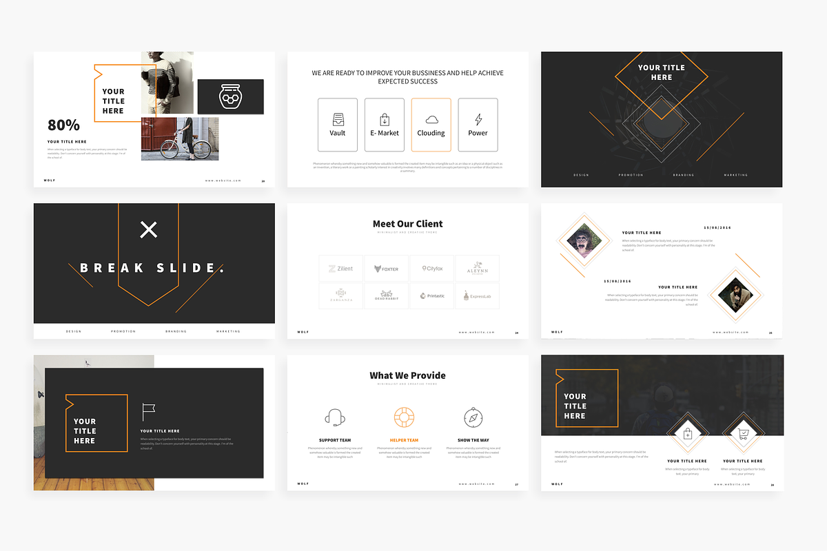 Honey - Powerpoint Template, a Presentation Template by Mikokit (Photo 6 of 18)