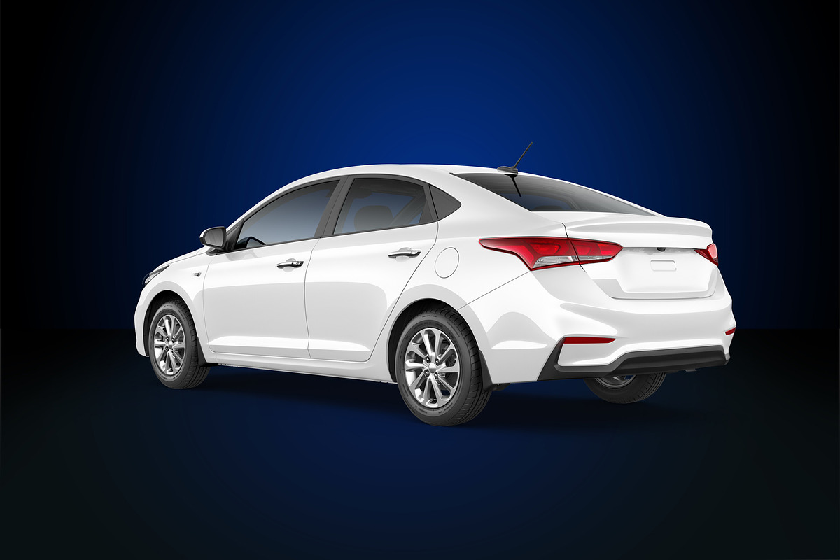Hyundai Solaris sedan MockUp Set, a Product Mockup by PSD Market (Photo 5 of 6)