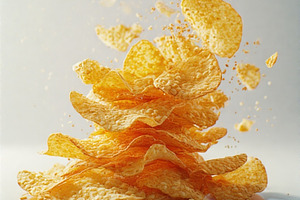 Patotoes chips stock image, a Food & Drink Photo by ComfortQ
