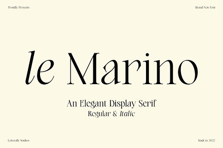 Le Marino Elegant Display Serif