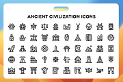 Ancient Civilization Icons, a Duotone Icon by Wencory (Thumbnail 1 of 3)