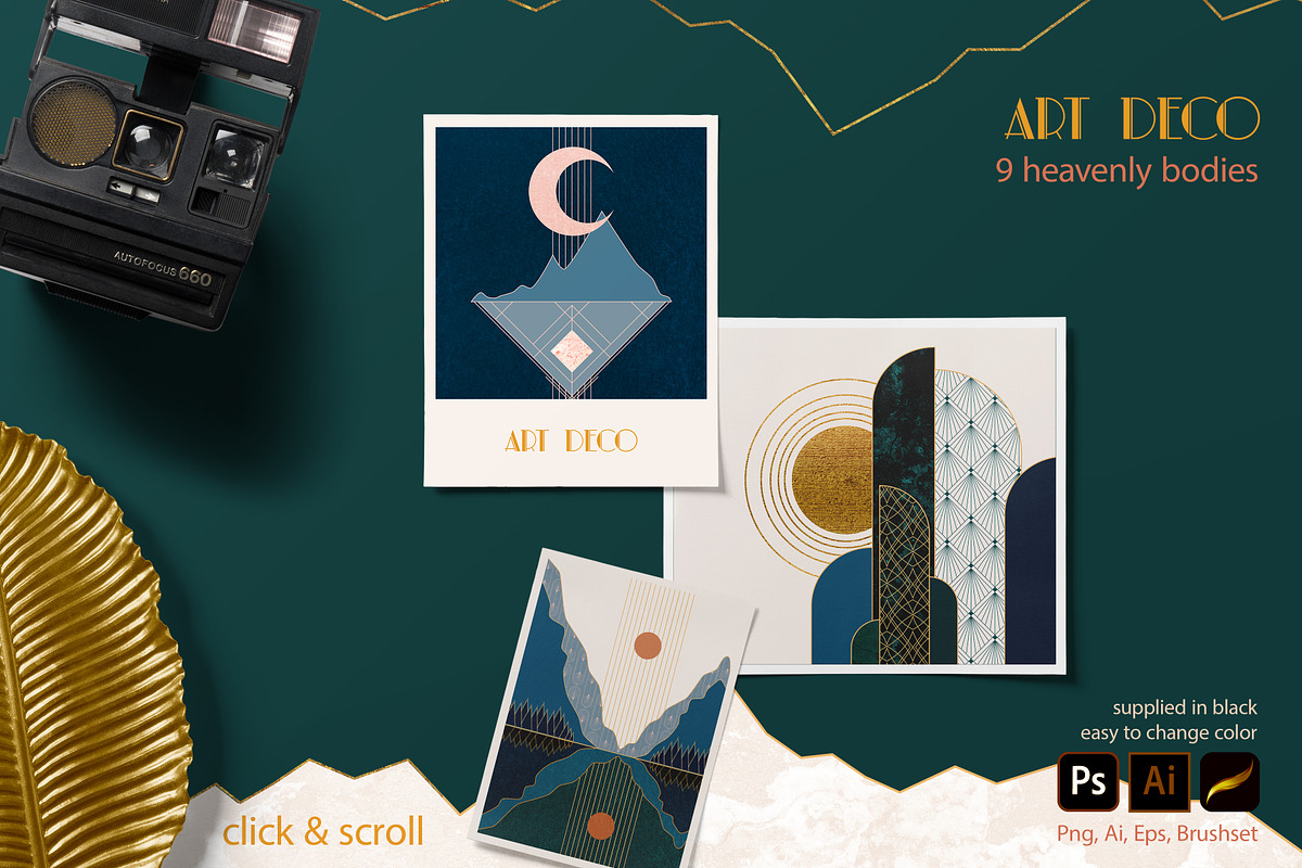 Art Deco Landscape Creator Kit, an Object Graphic by Polli Deeva (Photo 8 of 19)