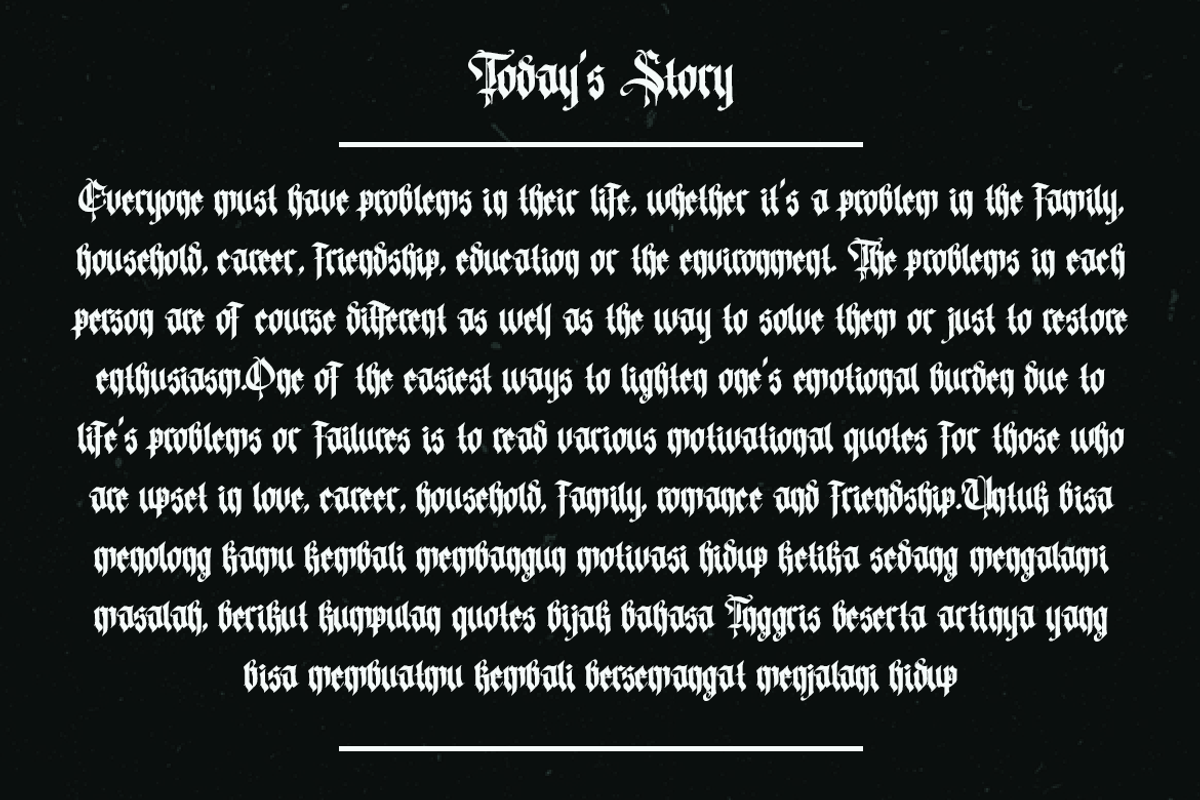 The Magician - Blackletter Typeface, a Blackletter Font by Meizzaluna Design (Photo 10 of 10)