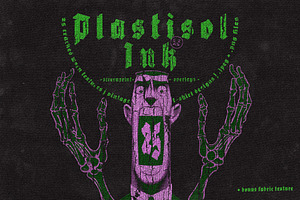 25 Plastisol Ink Texture Overlays, a Texture Graphic by smishura