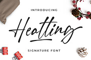 Heatting - Signature Font, a Script Font by Blankids Studio (Thumbnail 1 of 10)
