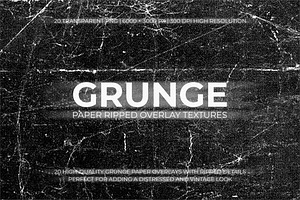Grunge Paper Ripped Overlay Textures, a Background Graphic by Partikusi Design