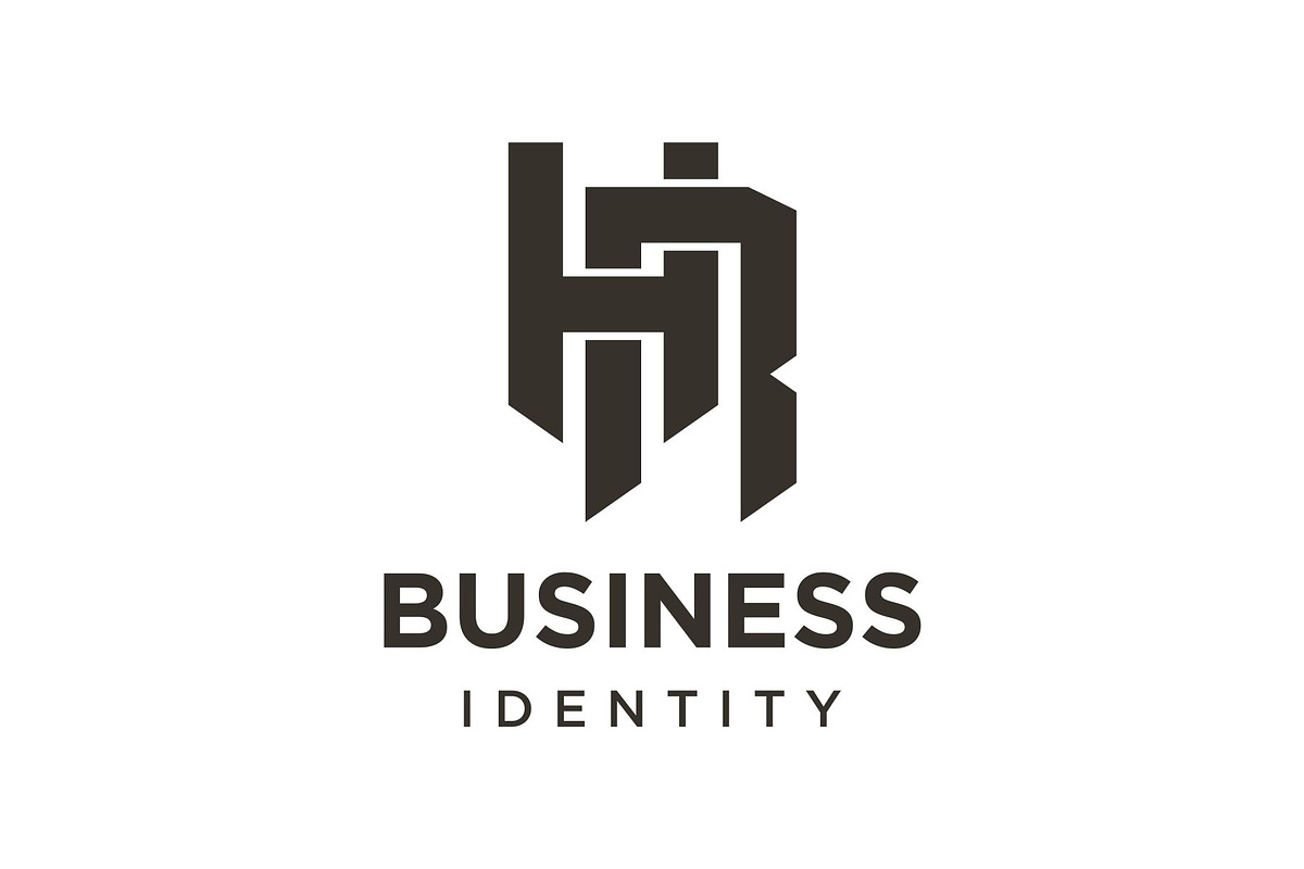 Monogram Initial Letter HR Logo, a Branding & Logo Template by Buqancreative