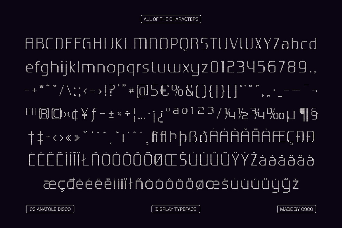 CS Anatole Disco, a Sans Serif Font by Craft Supply Co. (Photo 8 of 8)