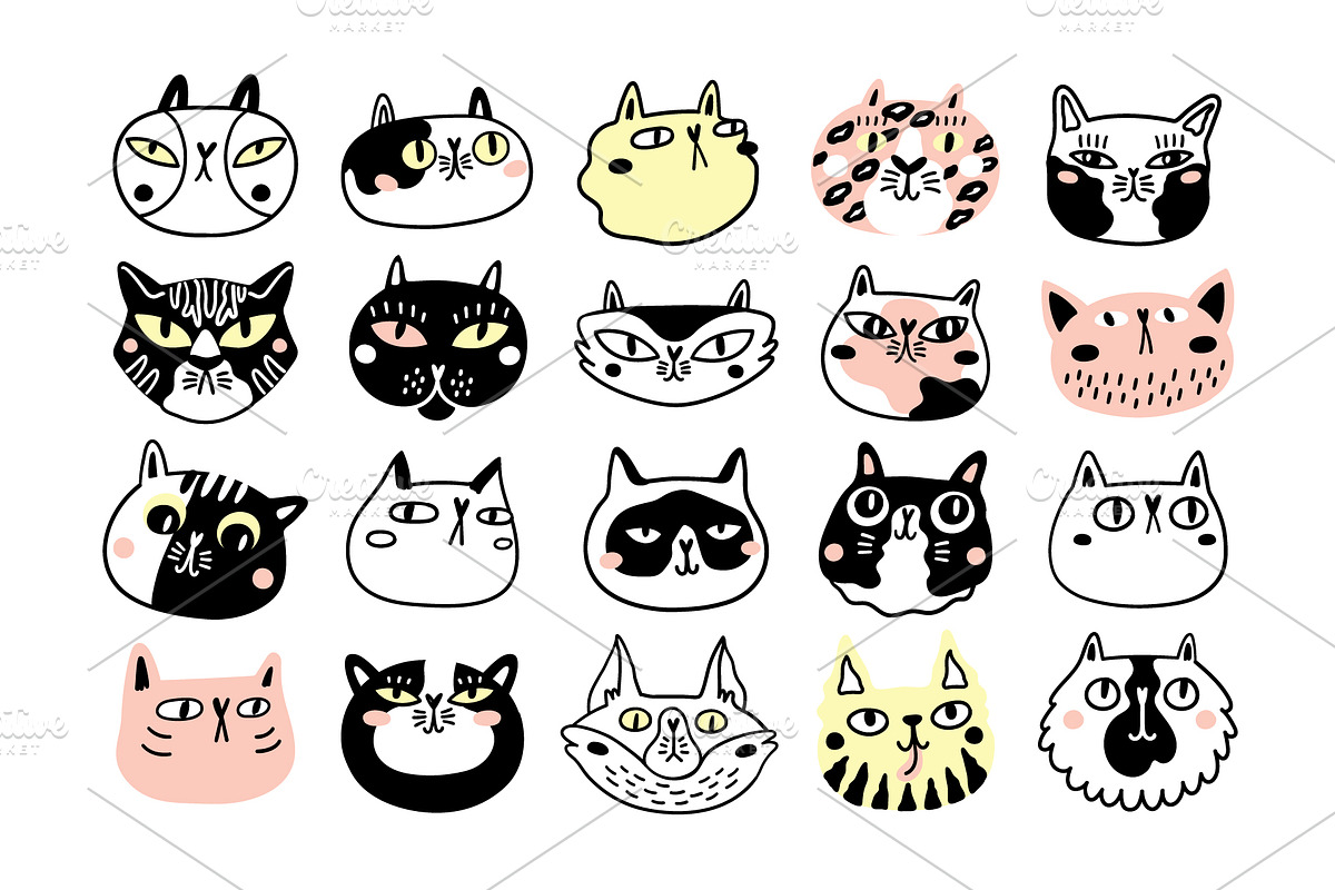 BIG CAT BUNDLE, an Animal Illustration by Nastya Tkachova (Photo 6 of 11)