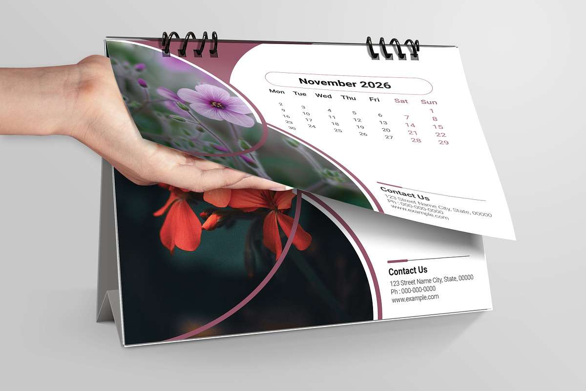 Desk Calendar 2026, a Stationery Template by crazyOWL (Photo 6 of 6)