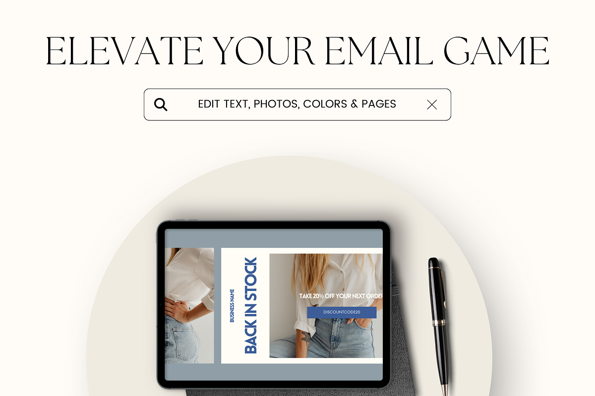 Email Marketing Newsletter Template, an Email Template by Branding Babe Co. (Photo 9 of 9)