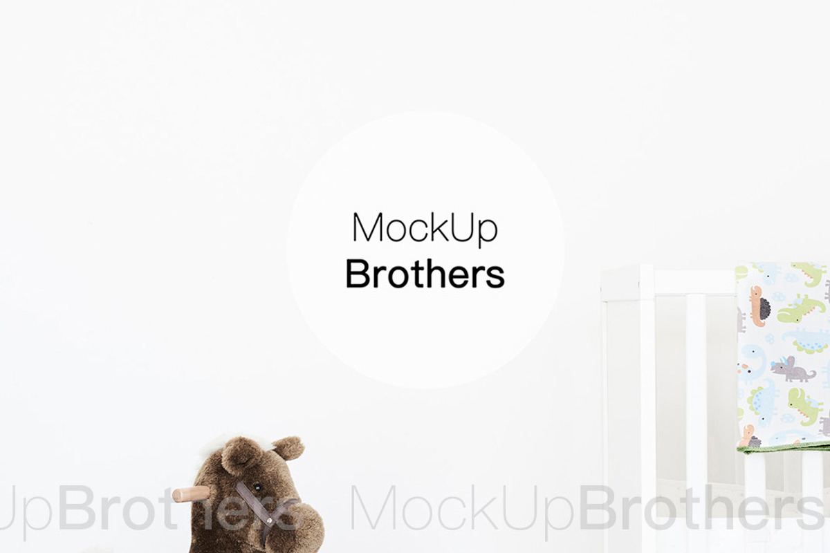 Nursery room mockup mock up 42, a Print Template by MockUpBrothers (Photo 1 of 5)