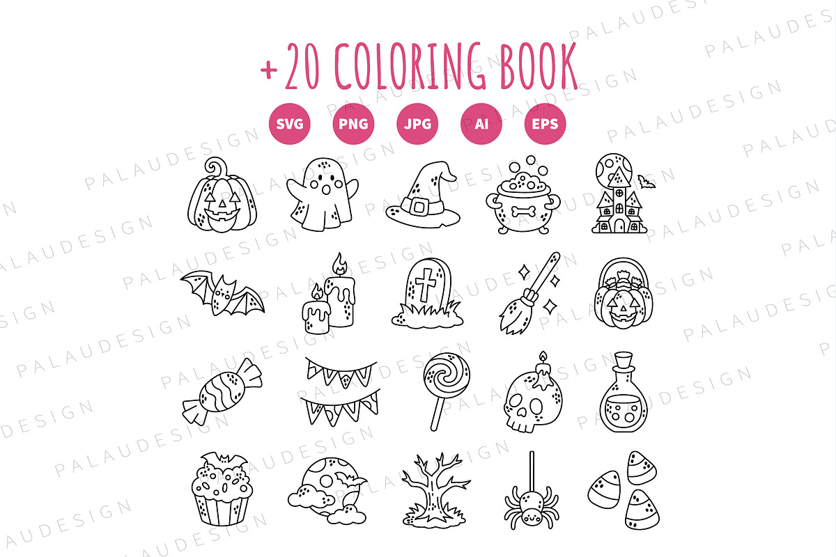 Halloween Clipart Bundle, a Seasonal Illustration by Palau (Photo 8 of 9)