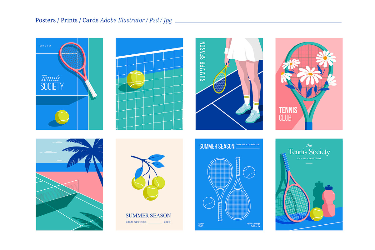 The Tennis Club Collection, an Object Graphic by Marish (Photo 3 of 9)