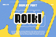 ROIKI - Sans Serif Display Font, a Sans Serif Font by Boril Std (Thumbnail 1 of 17)
