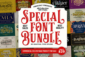 Special! Font Bundle Bonus