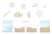 Pink Little Sea - Clipart Set, an Animal Illustration by Articlips (Thumbnail 4 of 4)