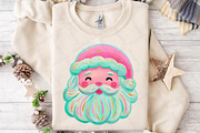 Cute Retro Christmas Santa Face Desi, an Illustration by DreamPrint404 (Thumbnail 4 of 7)