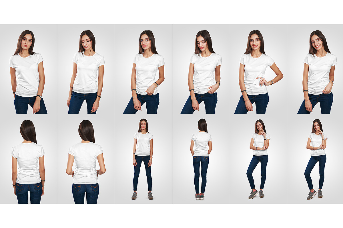 Female T-Shirt Mockups Vol 3 Part 1, a Shirt Mockup by Hi, Mock-Up! (Photo 10 of 10)