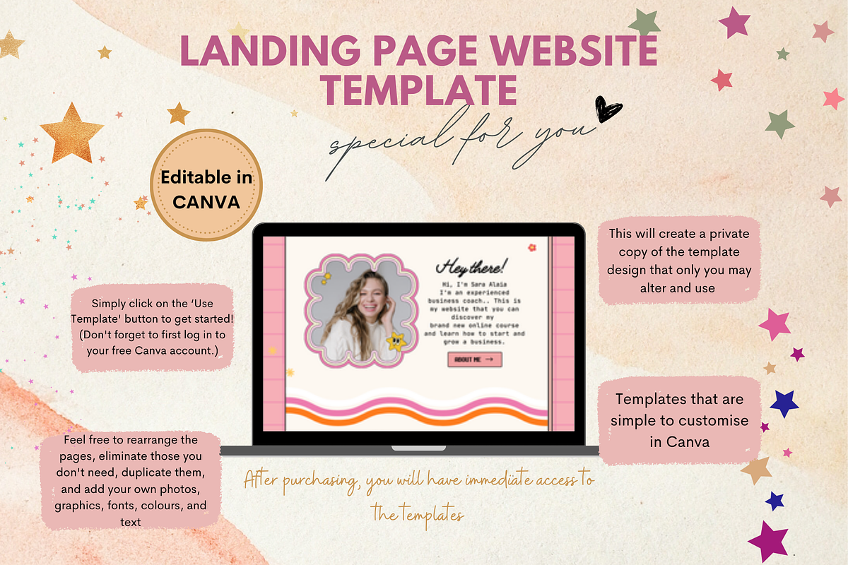 Landing Page Website for Coaches, a Landing Page Template by bellaROSEworkshop (Photo 9 of 10)