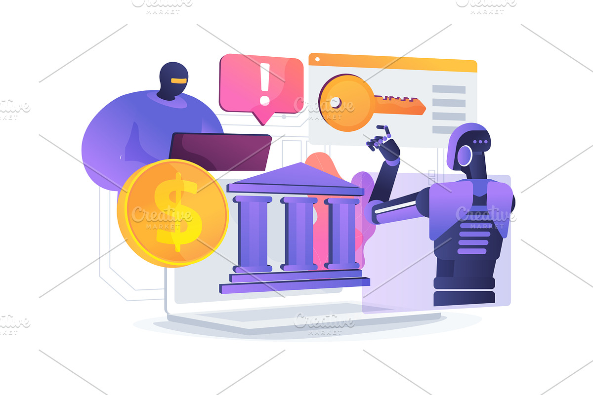 AI Fraud Detection in Banking, a Technology Illustration by Visual Generation