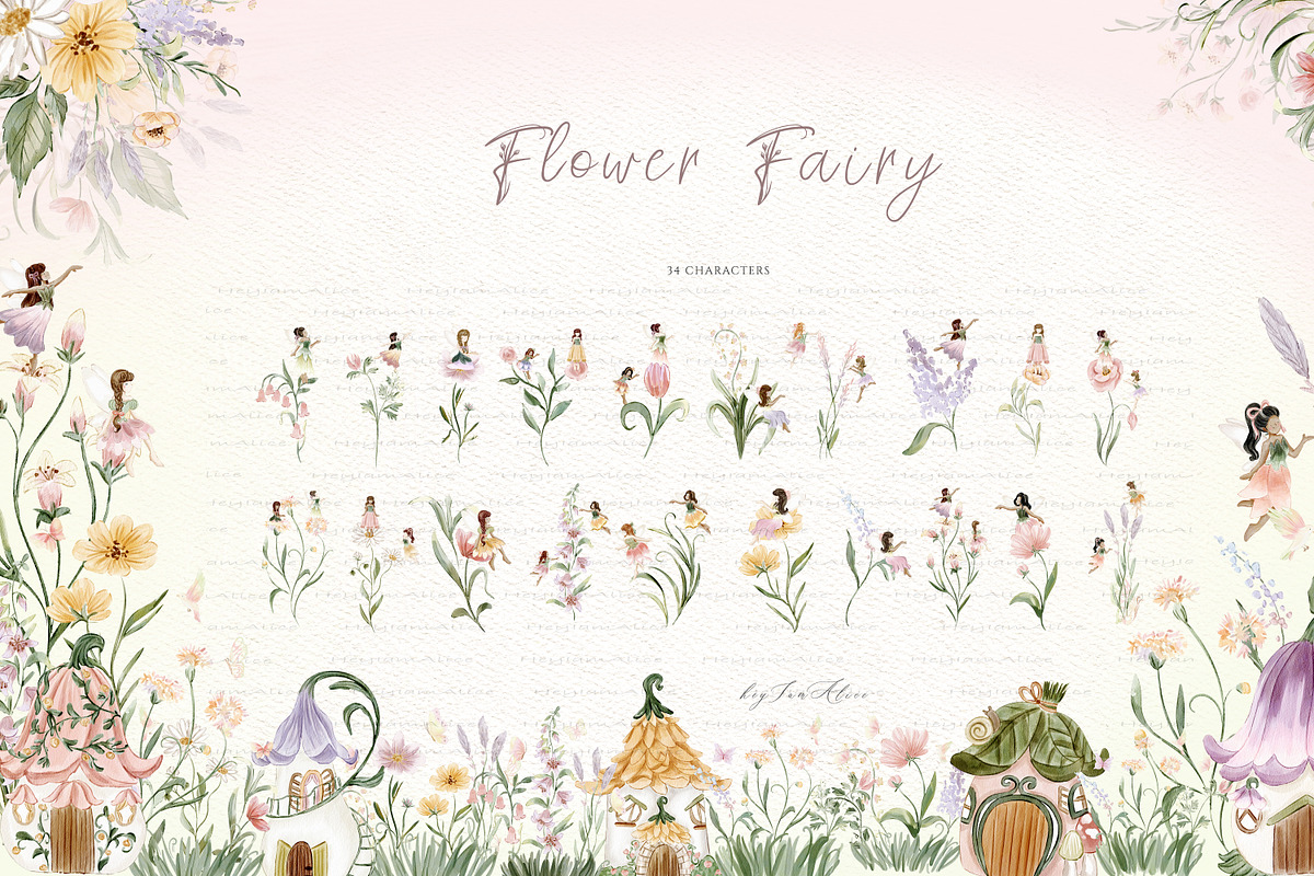 Flower Fairy, a Decorative Illustration by heyiamalice (Photo 3 of 15)