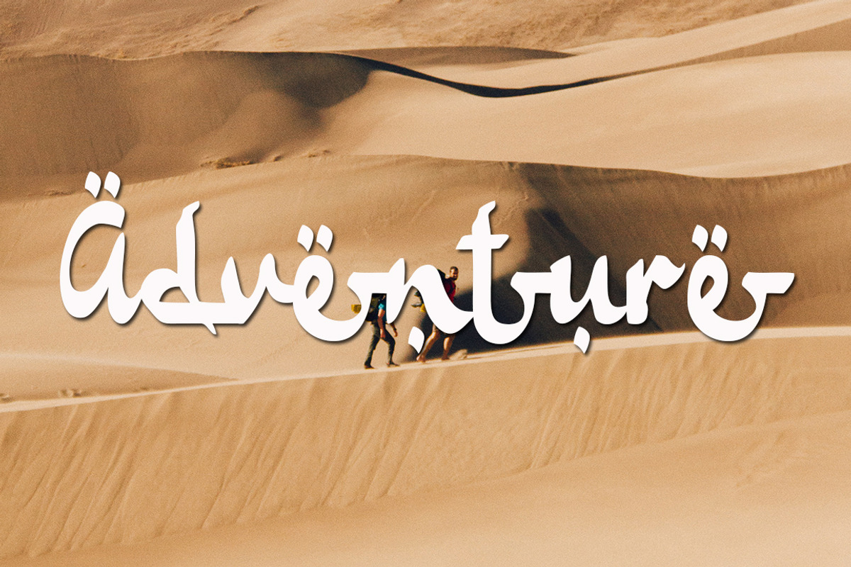 Shalleh - Arabic Style, a Script Font by Akifatype. (Photo 5 of 7)