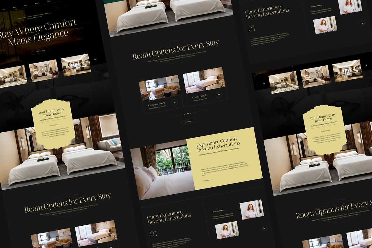 Figma Hotel & Inn Landing Page, a Landing Page Template by Musara (Photo 3 of 5)